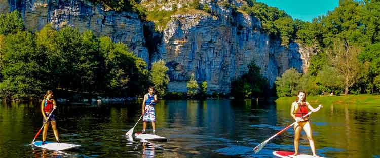 Stand up paddle vallée de la Dordogne