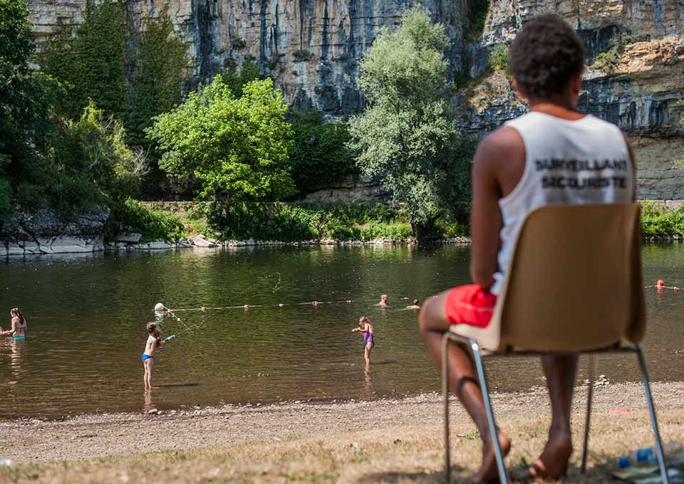 baignade plage dordogne