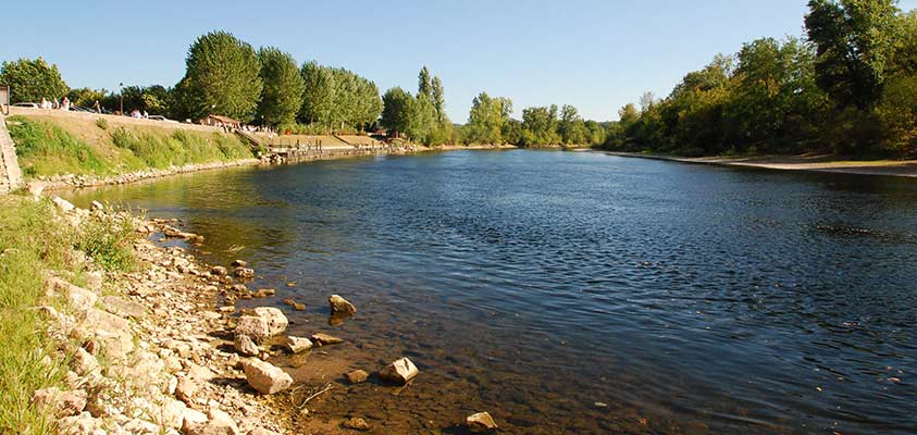 les rives de la Dordogne